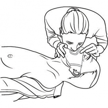 Logotrade Werbeartikel das Foto: CPR Maske für den Schlüsselbund