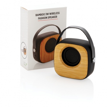 Logotrade Logogeschenke das Foto: Bambus 3W Wireless Fashion Speaker