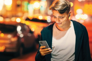 Logotrade Geschäftsgeschenke das Foto: Motorola IPX5 TWS MOTO Buds 85