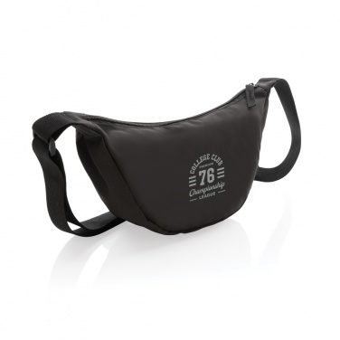 Logotrade Geschäftsgeschenke das Foto: Crescent AWARE™ RPET Half-Moon Sling Tasche