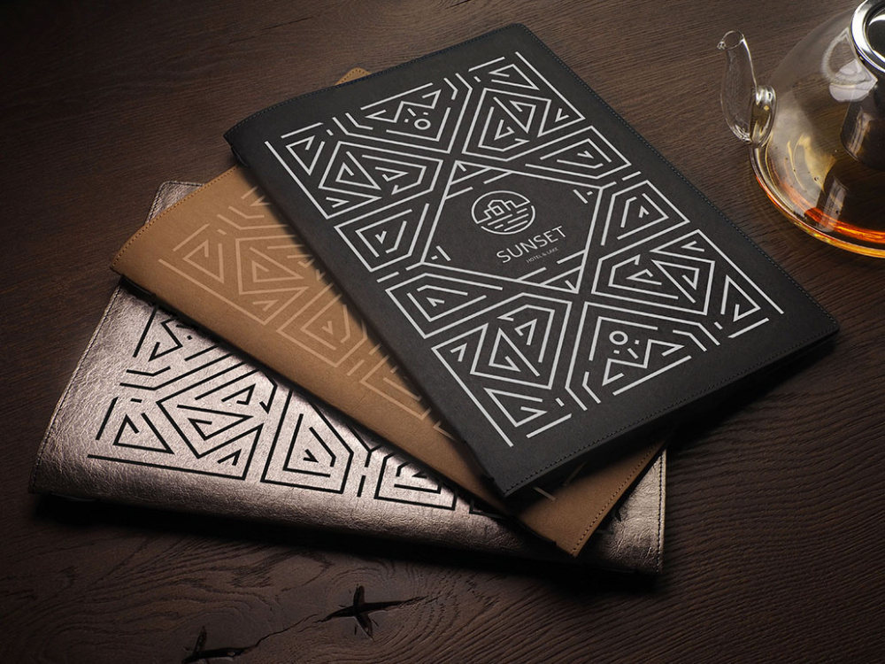 Logotrade Geschäftsgeschenke das Foto: Menükarte Ambiente 1178302