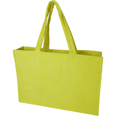Logotrade Firmengeschenke das Foto: Siam GRS-recycelte Strandtragetasche aus Frottee 13 L