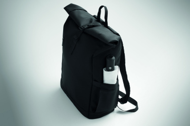 Logotrade Werbeartikel das Foto: Rolltop-Rucksack 600D RPET