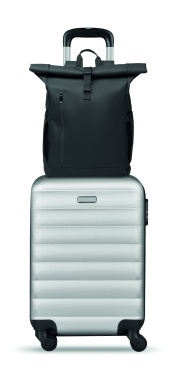 Logotrade Werbeartikel das Foto: Rolltop-Rucksack 600D RPET