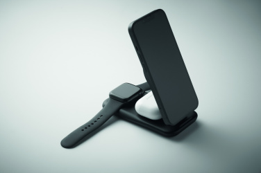 Logotrade Logogeschenke das Foto: 3in1 kabellose Ladestation 15W