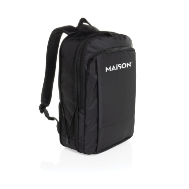 Logotrade Werbegeschenke das Foto: Flexpack Aware™ Expandable Slim RPET 15,6" Laptop-Rucksack