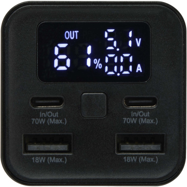 Logotrade Logogeschenke das Foto: Acamar 70 W 20.000 mAh Laptop Powerbank aus recyceltem Aluminium