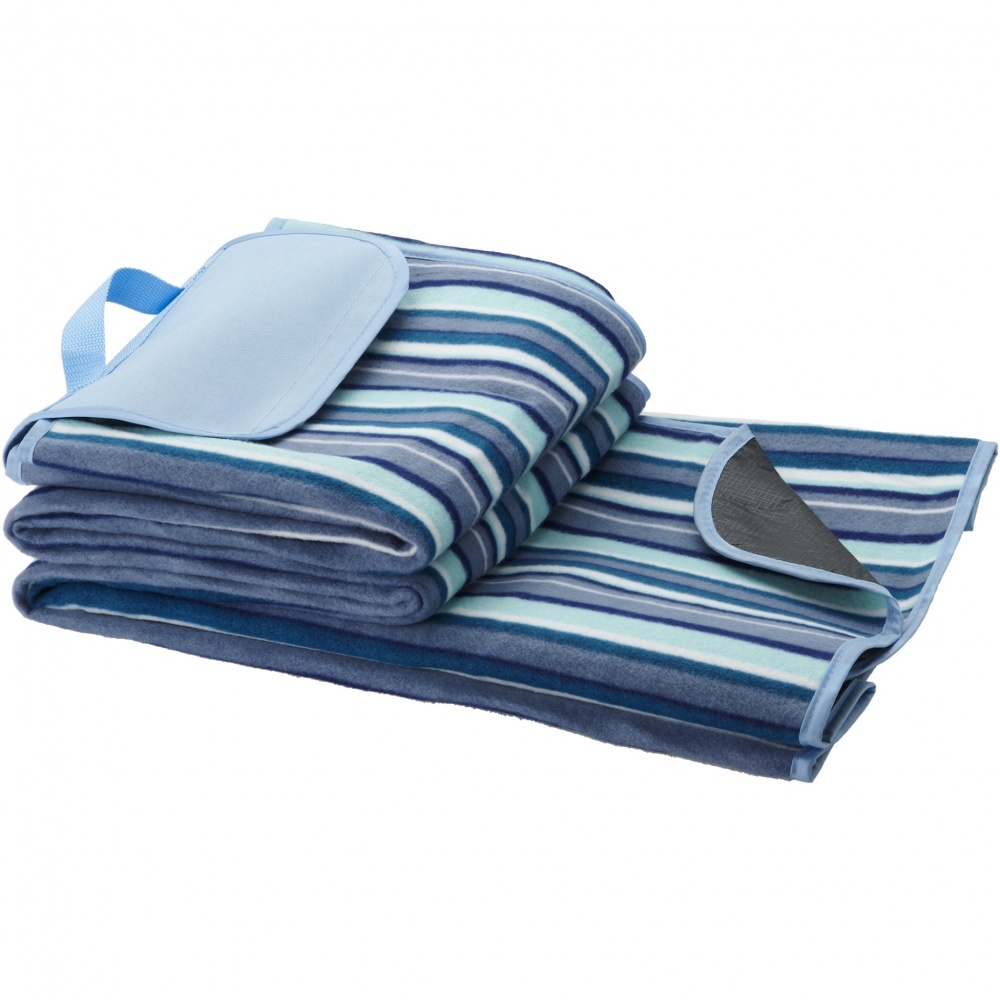 Logo trade promotional giveaway photo of: Riviera water-resistant outdoor picnic blanket