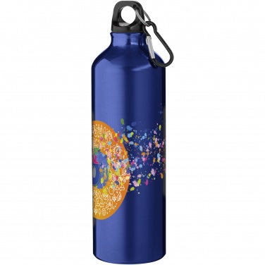 Logotrade promotional item image of: Oregon 770 ml aluminium water bottle with carabiner