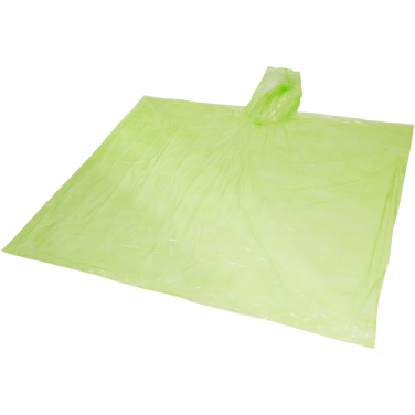 Logo trade promotional merchandise image of: Ziva disposable rain poncho with storage pouch