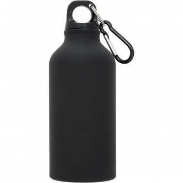 Logo trade advertising product photo of: Oregon 400 ml matte water bottle with carabiner
