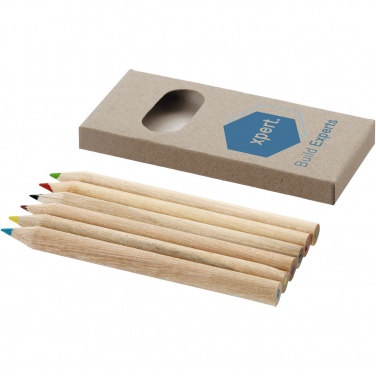 Logotrade advertising products photo of: Ayola 6-piece coloured pencil set