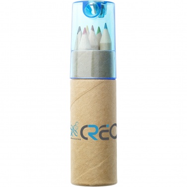 Logo trade promotional giveaway photo of: Kram 6-piece coloured pencil set