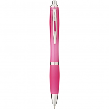 Logo trade advertising products image of: Nash ballpoint pen with coloured barrel and grip