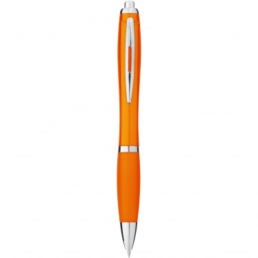 Logo trade corporate gifts picture of: Nash ballpoint pen with coloured barrel and grip