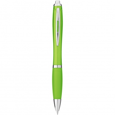 Logo trade business gifts image of: Nash ballpoint pen with coloured barrel and grip