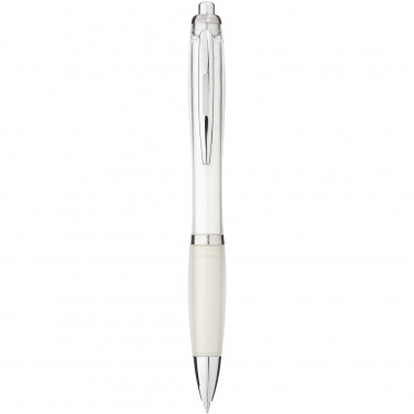 Logo trade business gift photo of: Nash ballpoint pen with coloured barrel and grip