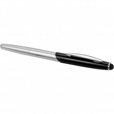 Logo trade advertising products image of: Geneva stylus ballpoint pen and rollerball pen set