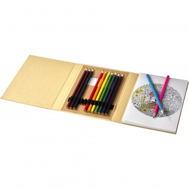 Logo trade promotional gift photo of: Pablo colouring set with drawing paper