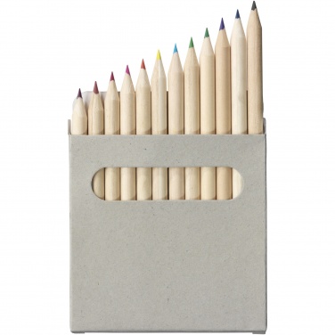 Logo trade promotional gifts image of: Tallin 12-piece coloured pencil set