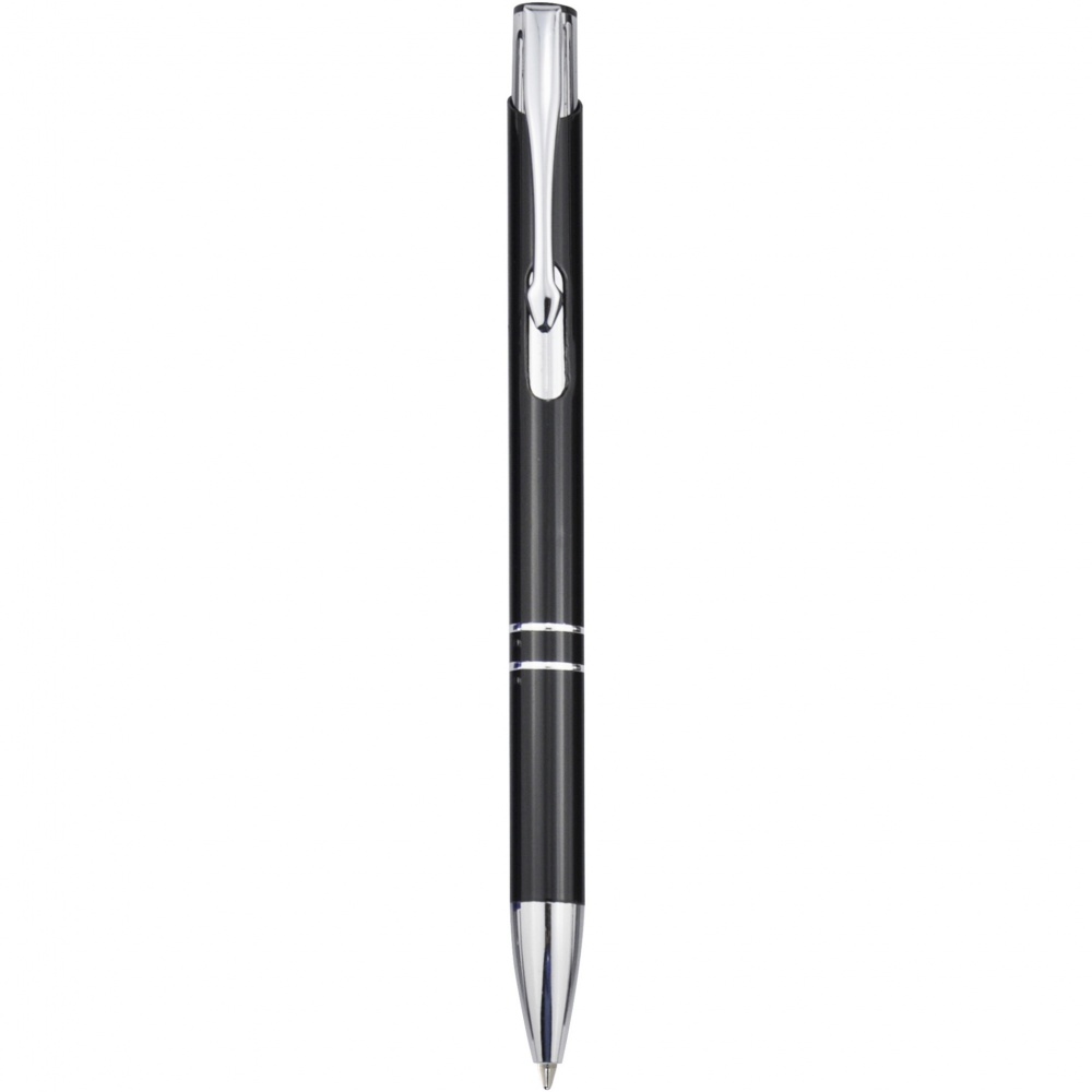 Logotrade promotional merchandise photo of: Moneta aluminium click ballpoint pen (blue ink)