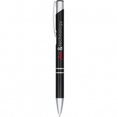 Logotrade promotional gift image of: Moneta anodized aluminium click ballpoint pen