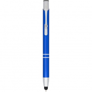Logo trade promotional gift photo of: Moneta anodized aluminium click stylus ballpoint pen