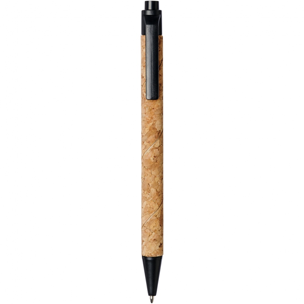 Logo trade promotional merchandise picture of: Midar cork and wheat straw ballpoint pen