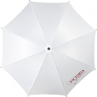 Logo trade promotional giveaway photo of: Kyle 23" auto open umbrella wooden shaft and handle
