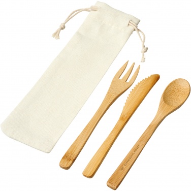 Logotrade promotional product picture of: Celuk bamboo cutlery set