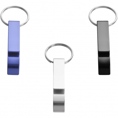 Logo trade promotional item photo of: Tao bottle and can opener keychain