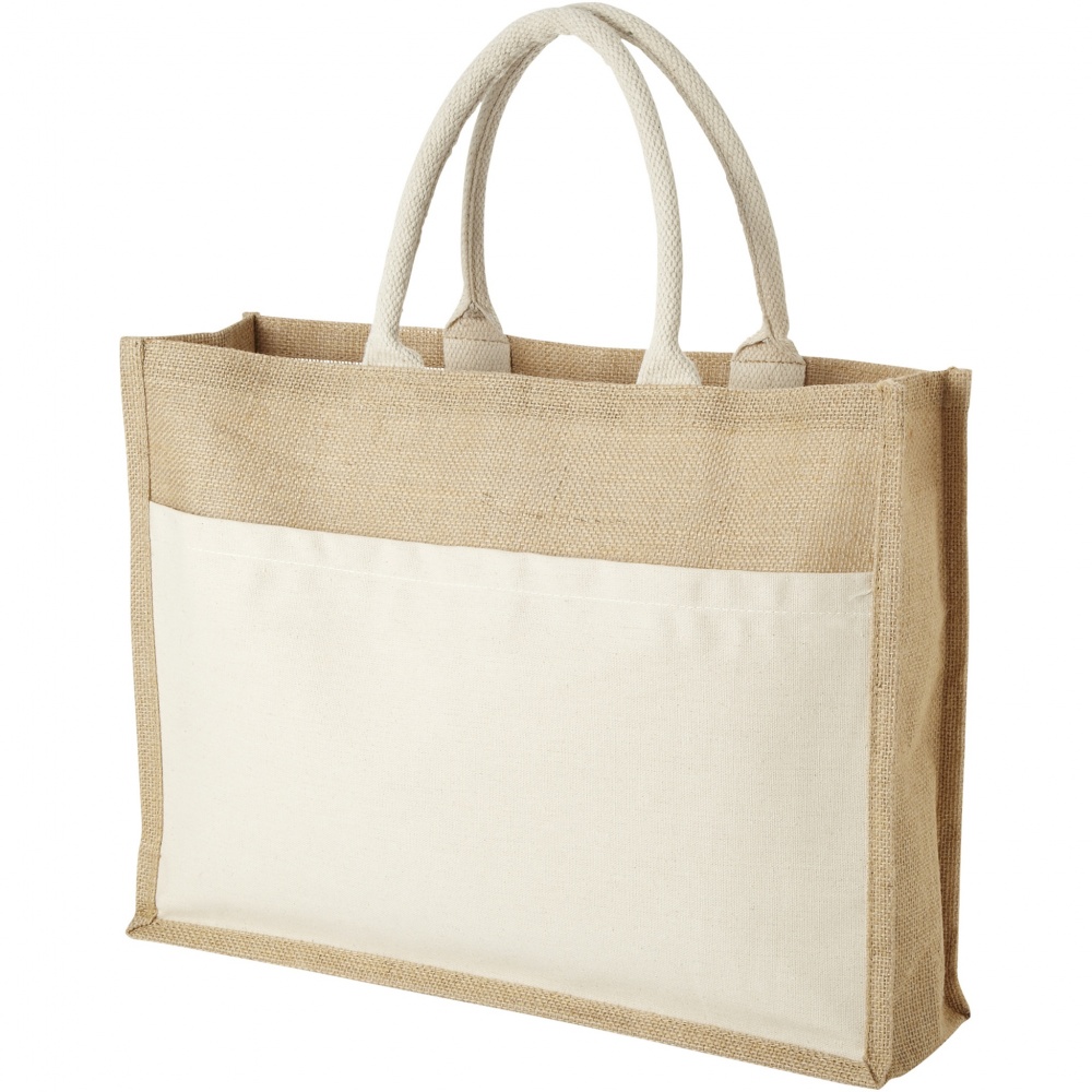 Logotrade advertising product image of: Mumbay cotton pocket jute tote bag 18L