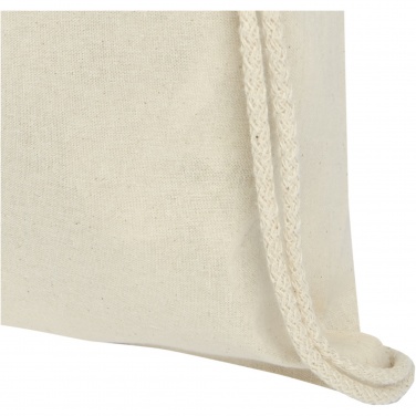 Logotrade corporate gift picture of: Oregon 100 g/m² cotton drawstring bag 5L