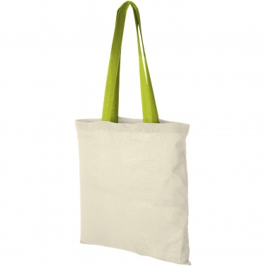 Logotrade promotional gift picture of: Nevada 100 g/m² cotton tote bag coloured handles 7L