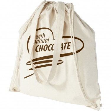Logo trade promotional gifts picture of: Eliza 240 g/m² cotton drawstring bag 6L