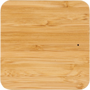 Logotrade advertising product picture of: Leaf 5W bamboo and fabric wireless charging pad