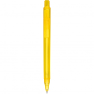 Logo trade advertising products image of: Calypso frosted ballpoint pen