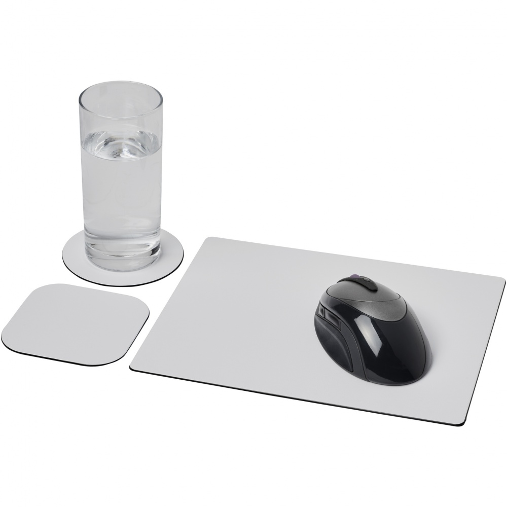 Logotrade promotional gift picture of: Brite-Mat® mouse mat and coaster set combo 1