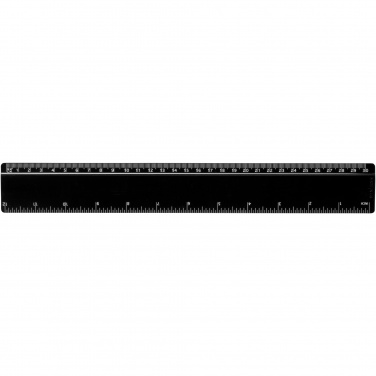 Logo trade promotional giveaway photo of: Terran 30 cm ruler from 100% recycled plastic