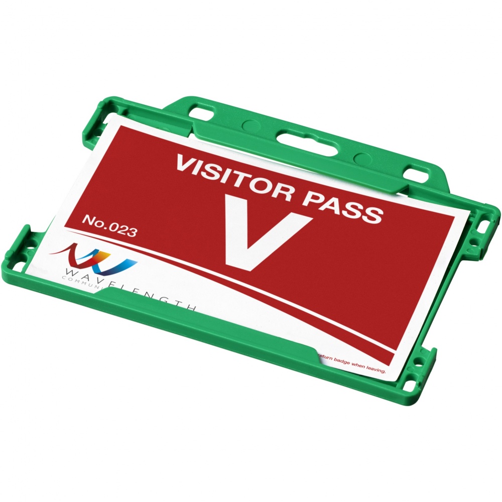 Logo trade promotional giveaways picture of: Vega plastic card holder