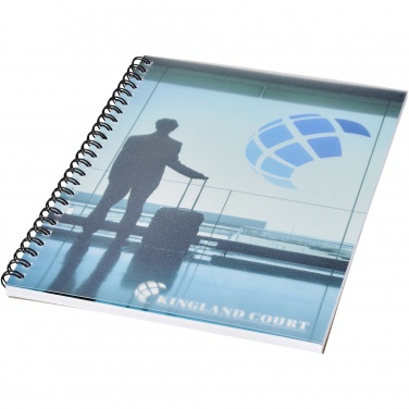 Logo trade promotional gifts picture of: Desk-Mate® wire-o A5 notebook PP cover