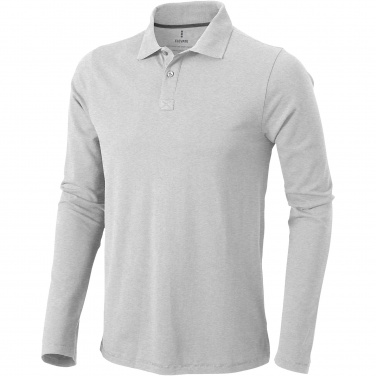 Logo trade promotional products image of: Oakville long sleeve men's polo