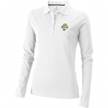 Logo trade promotional products picture of: Oakville long sleeve women's polo