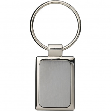 Logo trade advertising products image of: Sergio rectangular metal keychain