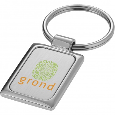 Logo trade promotional gifts picture of: Sergio rectangular metal keychain