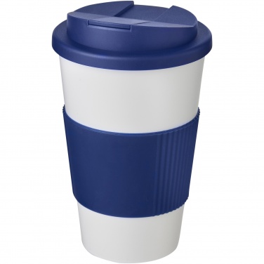 Logo trade corporate gifts image of: Americano® 350 ml tumbler with grip & spill-proof lid