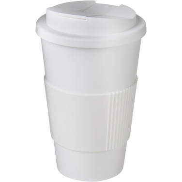 Logotrade corporate gift image of: Americano® 350 ml tumbler with grip & spill-proof lid