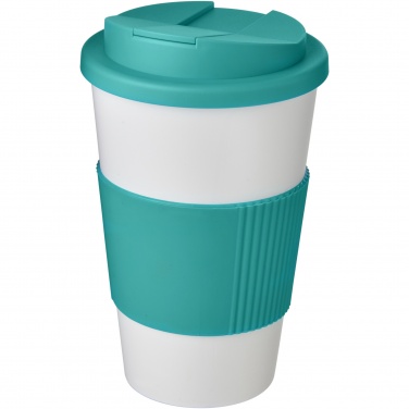 Logotrade promotional giveaway picture of: Americano® 350 ml tumbler with grip & spill-proof lid