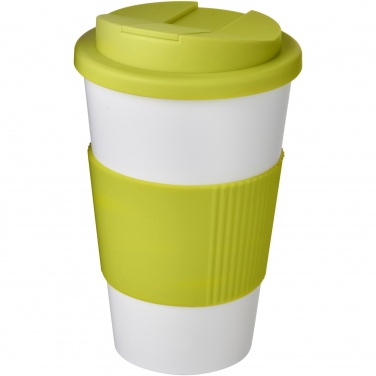 Logo trade promotional gifts picture of: Americano® 350 ml tumbler with grip & spill-proof lid