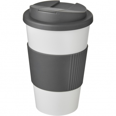 Logo trade promotional merchandise picture of: Americano® 350 ml tumbler with grip & spill-proof lid